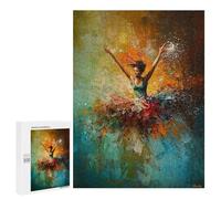 500 PCS Rompecabezas para Adolescentes Woman Dancing in Abstract Art Rompecabezas para Adultos Juguetes Antiestrés Desafío Difícil Cumpleaños