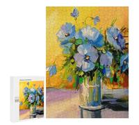 500 PCS Rompecabezas para Adultos A Bouquet of Blue Flowers Rompecabezas para Adultos Juegos Divertidos Alivia El Estrés Desafiante De Completar 500 PCS