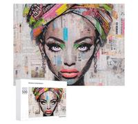 500 PCS Rompecabezas para Adultos Abstract Artwork Colorful Collage Portrait Rompecabezas para Adultos Juguete Decoración De Pared Pero Divertido Y Humorístico Desafiante De Completar 500 PCS