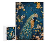 500 PCS Rompecabezas para Adultos Abstract Peacock Kintsugi Rompecabezas para Adultos Juegos De Relajación Regalos para Mujeres Regalos De Cumpleaños 500 PCS