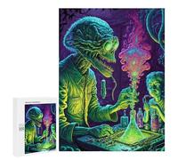 500 PCS Rompecabezas para Adultos Alien Lab Experiment Rompecabezas para Adultos Juguetes Antiestrés Decoración del Hogar Cumpleaños Y Navidad 500 PCS
