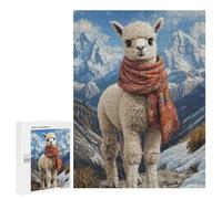 500 PCS Rompecabezas para Adultos Alpaca in The Mountains Rompecabezas para Adultos Juego De Ingenio Pero Divertidos Y Regalos Humorísticos para Amigos Y Familiares 500 PCS