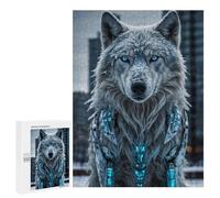 500 PCS Rompecabezas para Adultos Arctic Wolf in The Snow Rompecabezas para Adultos Juego De Ingenio Pero Divertidos Y Regalos Humorísticos para Amigos Y Familiares 500 PCS