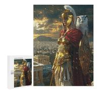 500 PCS Rompecabezas Para Adultos Athena, Goddess of Wisdom And War - Guardian of Ancient Power Rompecabezas Para Adultos Juegos Familiares Regalos Para Mujeres Interacción Entre Padres E Hijos 500 PC