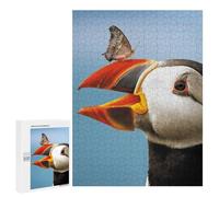 500 PCS Rompecabezas para Adultos Atlantic Puffin Butterfly Rompecabezas para Adultos Juego De Ingenio Pero Divertidos Y Regalos Humorísticos para Amigos Y Familiares 500 PCS