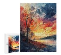 500 PCS Rompecabezas para Adultos Autumn Vista Juego Familiar De Rompecabezas Análisis Y Lógica Interacción Entre Padres E Hijos 500 PCS