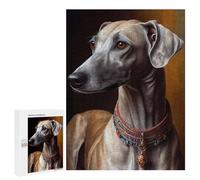 500 PCS Rompecabezas para Adultos Azawakh Oil Paint Rompecabezas para Adultos Juegos Familiares Regalos para Mujeres Interacción Entre Padres E Hijos 500 PCS