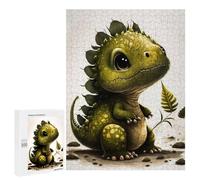 500 PCS Rompecabezas para Adultos Baby Dinosaur with Ferns Rompecabezas para Adultos Juguetes Antiestrés Una Obra De Arte Difícil Y Desafiante 500 PCS