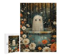 500 PCS Rompecabezas para Adultos Bathtube Ghost Floral Juego Familiar De Rompecabezas Análisis Y Lógica Interacción Entre Padres E Hijos 500 PCS