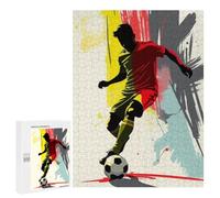 500 PCS Rompecabezas para Adultos Belgium Soccer Player Silhouette Juego Familiar De Rompecabezas Análisis Y Lógica Interacción Entre Padres E Hijos 500 PCS