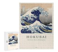 500 PCS Rompecabezas para Adultos Big Wave Hokusai Rompecabezas para Adultos Juego Práctico Corte De Precisión Interacción Entre Padres E Hijos 500 PCS