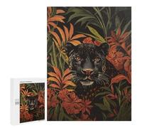 500 PCS Rompecabezas para Adultos Black Panther in Jungle Rompecabezas para Adultos Juguetes De Bricolaje Decoración del Hogar Difíciles Y Desafiantes 500 PCS