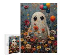 500 PCS Rompecabezas para Adultos Boho Ghost Floral Nature Rompecabezas para Adultos Juegos De Relajación Regalos para Mujeres Regalos De Cumpleaños 500 PCS