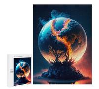 500 PCS Rompecabezas para Adultos Branches of Life on Fire Rompecabezas para Adultos Juegos De Relajación Regalos para Mujeres Regalos De Cumpleaños 500 PCS