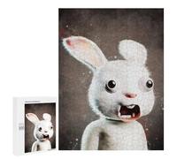 500 PCS Rompecabezas para Adultos Bunny Meme Rompecabezas para Adultos Juegos Divertidos Alivia El Estrés Desafiante De Completar 500 PCS