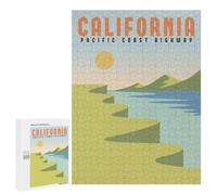 500 PCS Rompecabezas para Adultos California Pacific Coast Rompecabezas para Adultos Juguetes De Bricolaje Corte De Precisión Cumpleaños Y Navidad 500 PCS