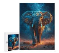 500 PCS Rompecabezas para Adultos Celestial Elephant in Desert Landscape Rompecabezas para Adultos Juguetes De Bricolaje Decoración del Hogar Difíciles Y Desafiantes 500 PCS