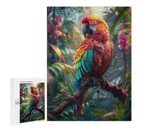 500 PCS Rompecabezas para Adultos Colorful Jungle Parrot Rompecabezas para Adultos Juegos Divertidos Vacaciones En Casa Matar El Tiempo Regalos De Cumpleaños Y Únicos 500 PCS