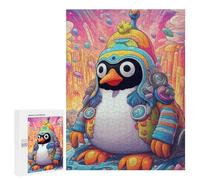 500 PCS Rompecabezas para Adultos Colorful Penguin Adventure Rompecabezas para Adultos Juguete Decoración De Pared Pero Divertido Y Humorístico Desafiante De Completar 500 PCS