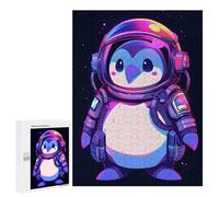 500 PCS Rompecabezas para Adultos Cool Astronaut Penguin Juego Familiar De Rompecabezas Análisis Y Lógica Interacción Entre Padres E Hijos 500 PCS