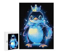 500 PCS Rompecabezas para Adultos Cool Penguin King Rompecabezas para Adultos Juegos Divertidos Alivia El Estrés Desafiante De Completar 500 PCS