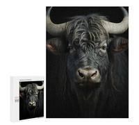 500 PCS Rompecabezas para Adultos Cool Yak Animal Portrait Rompecabezas para Adultos Juguetes De Bricolaje Análisis Y Lógica Cumpleaños Y Navidad 500 PCS