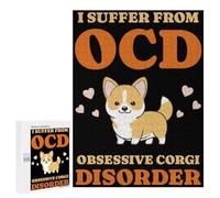 500 PCS Rompecabezas para Adultos Corgi Dog Lover Rompecabezas para Adultos Juegos Divertidos Alivia El Estrés Desafiante De Completar 500 PCS