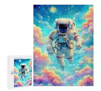 500 PCS Rompecabezas para Adultos Cosmic Astronaut Journey-1 Rompecabezas para Adolescentes Mejora La Memoria Difícil Y Desafiante 500 PCS