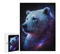 500 PCS Rompecabezas para Adultos Cosmic Polar Bear Art Print-4 Rompecabezas para Adolescentes Regalo De Cumpleaños Ayuda A Ejercitar El Cerebro Juego Desafiante Regalos 500 PCS