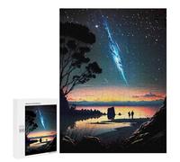 500 PCS Rompecabezas para Adultos Couple Watching Meteor Shower Rompecabezas para Adultos Juguete Decoración De Pared Decoración del Hogar 500 PCS