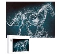 500 PCS Rompecabezas para Adultos Crystal Ice Horse Rompecabezas para Adultos Juegos De Relajación Carrera De Velocidad De Manos 500 PCS