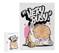 500 PCS Rompecabezas para Adultos Cute Cat Meme Funny Rompecabezas para Adultos Juegos Relajantes Corte De Precisión Cumpleaños Y Navidad 500 PCS