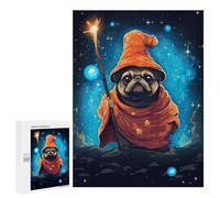500 PCS Rompecabezas para Adultos Cute Pug Wizard Pixel Art Juego Familiar De Rompecabezas Análisis Y Lógica Interacción Entre Padres E Hijos 500 PCS