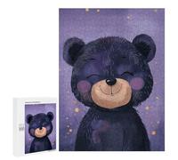 500 PCS Rompecabezas para Adultos Cute Watercolor Black Bear Rompecabezas para Adultos Juegos Familiares Regalos para Mujeres Interacción Entre Padres E Hijos 500 PCS