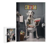 500 PCS Rompecabezas para Adultos Dalmatian on The Toilet Juego Familiar De Rompecabezas Análisis Y Lógica Interacción Entre Padres E Hijos 500 PCS