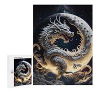 500 PCS Rompecabezas para Adultos Dragon Moon Fantasy Art Rompecabezas para Adultos Juegos De Relajación Regalo De Cumpleaños Cumpleaños Y Navidad 500 PCS