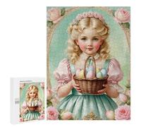 500 PCS Rompecabezas para Adultos Easter Basket with Pastel Eggs Rompecabezas para Adultos Mejora La Memoria Actividades Divertidas En Casa 500 PCS