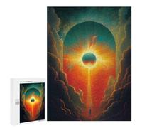 500 PCS Rompecabezas para Adultos Eclipse Stairway to Heaven Rompecabezas para Adultos Juguete Decoración De Pared Mejora Los Recuerdos Regalos para Amigos Y Familiares 500 PCS