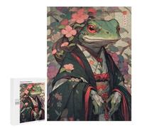 500 PCS Rompecabezas para Adultos Edo Frog Geisha Rompecabezas para Adultos Juguete Decoración De Pared Mejora Los Recuerdos Regalos para Amigos Y Familiares 500 PCS