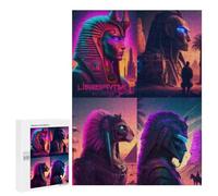 500 PCS Rompecabezas para Adultos Egyptian Mythology Art Rompecabezas para Adultos Juegos Divertidos Alivia El Estrés Desafiante De Completar 500 PCS