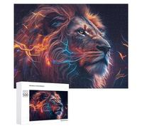 500 PCS Rompecabezas para Adultos Electric Lion Energy Artwork -1 Rompecabezas para Adultos Juguetes Antiestrés Decoración del Hogar Cumpleaños Y Navidad 500 PCS