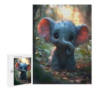 500 PCS Rompecabezas para Adultos Elephant Cartoon Animal Rompecabezas para Adultos Juegos De Relajación Regalos para Mujeres Regalos De Cumpleaños 500 PCS