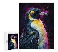 500 PCS Rompecabezas para Adultos Emperor Penguin Watercolor Rompecabezas para Adultos Juegos Familiares Regalos para Mujeres Interacción Entre Padres E Hijos 500 PCS