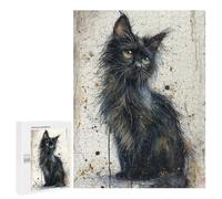 500 PCS Rompecabezas para Adultos Enchanted Black Kitten Rompecabezas para Adultos Juguete Decoración De Pared Decoración del Hogar 500 PCS