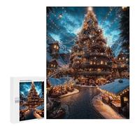500 PCS Rompecabezas para Adultos Enchanted Christmas Village Juego Familiar De Rompecabezas Análisis Y Lógica Interacción Entre Padres E Hijos 500 PCS