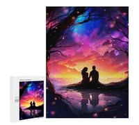 500 PCS Rompecabezas para Adultos Eternal Sunset Cosmos Rompecabezas para Adultos Juego De Ingenio Pero Divertidos Y Regalos Humorísticos para Amigos Y Familiares 500 PCS