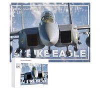 500 PCS Rompecabezas para Adultos F15C Strike Eagle Rompecabezas para Adultos Juguete Decoración De Pared Mejorar La Memoria Regalos para Amigos Y Familiares 500 PCS