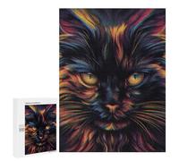 500 PCS Rompecabezas para Adultos Face Cat Expression Retro Rompecabezas para Adultos Juegos De Relajación Regalos para Mujeres Regalos De Cumpleaños 500 PCS