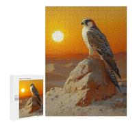 500 PCS Rompecabezas para Adultos Falcon at Sunset Rompecabezas para Adultos Juegos Relajantes Corte De Precisión Cumpleaños Y Navidad 500 PCS