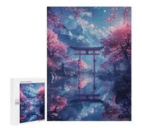 500 PCS Rompecabezas para Adultos Fantasy Anime Torii Gate Rompecabezas para Adultos Juegos Divertidos Alivia El Estrés Desafiante De Completar 500 PCS